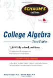 Schaum's Outline of College Algebra, Third Edition 3rd 9780071635394 Front Cover