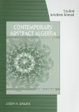 Contemporary Abstract Algebra 7th 2009 9780547165394 Front Cover
