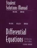 Student's Solutions Manual for Differential Equations  cover art