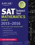 Kaplan SAT Subject Test Mathematics 2015-2016, Level 2 2nd 2015 9781618658395 Front Cover