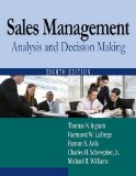 Sales Management Analysis and Decision Making 8th 9780765626400 Front Cover