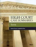 Torts - High Court Case Summaries  cover art