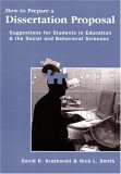 How to Prepare a Dissertation Proposal Suggestions for Students in Education and the Social and Behavioral Sciences 2005 9780815681410 Front Cover
