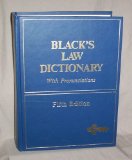 Black's Law Dictionary 5th 9780829920413 Front Cover