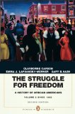 Struggle for Freedom A History of African Americans, Concise Edition, Volume 2 (Penguin Academic Series) cover art
