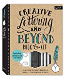 Creative Lettering and Beyond Art and Stationery Kit Includes a 40-Page Project Book, Chalkboard, Easel, Chalk Pencils, Fine-line Marker, and Blank Note Cards with Envelopes  9781633223417 Front Cover
