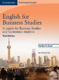 English for Business Studies Student&#39;s Book A Course for Business Studies and Economics Students