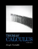 Thomas' Calculus Single Variable 12th 9780321637420 Front Cover