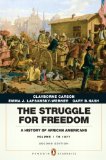 Struggle for Freedom A History of African Americans, Concise Edition, Volume 1 (Penguin Academic Series) cover art