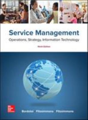 Ise Service Management: Operations, Strategy, Information Technology 9th 9781260092424 Front Cover