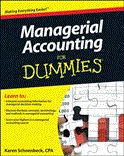 Managerial Accounting for Dummies  9781118116425 Front Cover