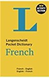 Langenscheidt Pocket Dictionary French French-English/English-French 2nd 9783468981425 Front Cover
