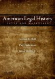American Legal History Cases and Materials cover art