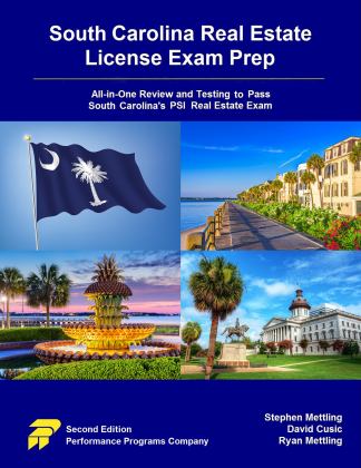 South Carolina Real Estate License Exam Prep All-In-One Review and Testing to Pass South Carolina's PSI Real Estate Exam  9780915777426 Front Cover