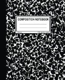 Unruled Composition Notebook 100 Unruled Pages [50 Sheets], 7. 5 X 9. 25, Black Marble, Composition Style Cover, Perfect Bound Notebook  9781517236434 Front Cover