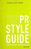 PR Styleguide Formats for Public Relations Practice 2nd 2006 Revised  9780495006435 Front Cover