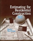Estimating for Residential Construction 2nd 1991 9780827336438 Front Cover