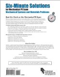 Six-Minute Solutions for Mechanical PE Exam Mechanical Systems and Materials Problems  cover art