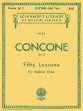 50 Lessons, Op. 9 Schirmer Library of Classics Volume 242 Medium Voice cover art