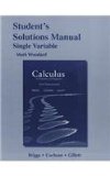 Student Solutions Manual for Calculus for Scientists and Engineers Early Transcendentals, Single Variable cover art