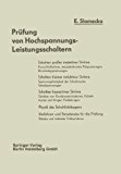 Prï¿½fung Von Hochspannungs-Leistungsschaltern 2013 9783662128442 Front Cover