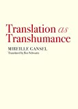 Translation As Transhumance  9781558614444 Front Cover