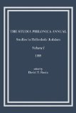 Studia Philonica Annual : Studies in Hellenistic Judaism, Volume I 1989 1989 9781589831445 Front Cover