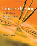 Linear Algebra A Modern Introduction cover art