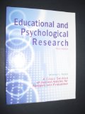 Educational and Psychological Research A Cross-Section of Journal Articles for Analysis and Evaluation cover art