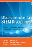 Effective Instruction for STEM Disciplines From Learning Theory to College Teaching cover art
