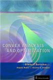 Convex Analysis and Optimization  9781886529458 Front Cover