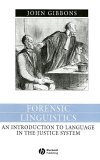 Forensic Linguistics An Introduction to Language in the Justice System 2003 9780631212461 Front Cover