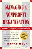 Managing a Nonprofit Organization Updated Twenty-First-Century Edition 21st 2012 Revised  9781451608465 Front Cover