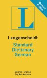 Langenscheidt Standard Dictionary German 2011 9783468980466 Front Cover