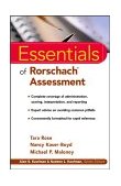 Essentials of Rorschach Assessment  cover art