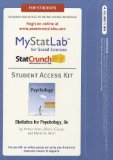 NEW Mylab Statistics with Pearson EText -- Standalone Access Card -- for Statistics for Psychology  cover art