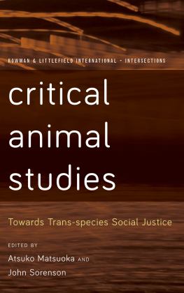 Critical Animal Studies Towards Trans-Species Social Justice  9781786606471 Front Cover