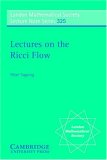 Lectures on the Ricci Flow 2006 9780521689472 Front Cover