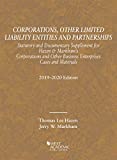 Corporations, Other Limited Liability Entities, Statutory and Documentary Supplement, 2019-2020 2020th 9781642429480 Front Cover