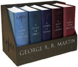George R. R. Martin's a Game of Thrones Leather-Cloth Boxed Set (Song of Ice and Fire Series) A Game of Thrones, a Clash of Kings, a Storm of Swords, a Feast for Crows, and a Dance with Dragons  9781101965481 Front Cover