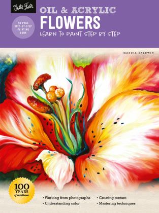 Oil and Acrylic: Flowers Learn to Paint Step by Step  9781633228481 Front Cover