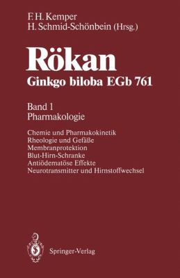Rï¿½kan Ginkgo Biloba EGb 761 Band 1: Pharmakologie 1991 9783540536482 Front Cover