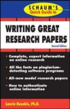 Schaum's Quick Guide to Writing Great Research Papers  cover art