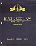 Bundle: Business Law: Text and Cases, Loose-Leaf Version, 14th + MindTap Business Law, 1 Term (6 Months) Printed Access Card 14th 9781337374491 Front Cover