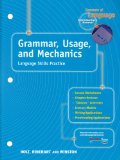 Elements of Language Grammar, Usage and Mechanics  9780030563492 Front Cover