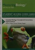 MasteringBiology with Pearson EText -- Standalone Access Card -- for Campbell Biology Concepts and Connections cover art