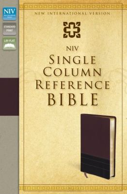 Single-Column Reference Bible 2012 9780310442493 Front Cover