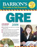 Barron's GRE Graduate Record Examination 17th 2007 9780764179495 Front Cover