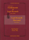 Assignments to Fundamentals of Legal Research, 9th and Legal Research Illustrated, 9th  cover art