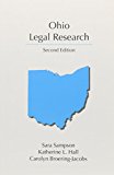 Ohio Legal Research 2nd 9781611637496 Front Cover